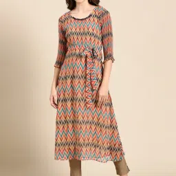 SHOWOFF Multicolor Printed Kurta-picture-24