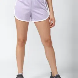 Reebok Lilac Mid Rise Sports Shorts-image-95