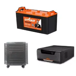 Livfast 135 AH MXST1648+FC925+Trolly Tall Tubular Inverter Battery-picture-30
