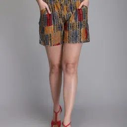 Aditi Wasan Multicolor Printed Shorts-picture-20