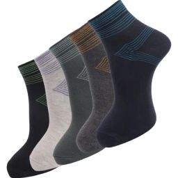 Dollar Multi Cotton Free Size Printed Socks - Pack of 5-image-28