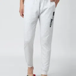 Peter England Grey Cotton Regular Fit Trackpants-16