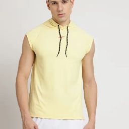 Reebok Yellow Regular Fit Printed Tank Top-image-73