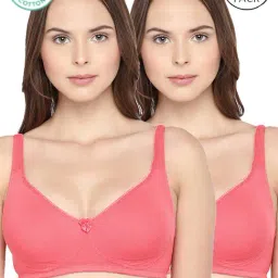 Inner Sense Pink Full Coverage Bra - Pack of 3-picture-2