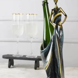 The Artment Multicolor Resin Artistic Apartment Belle Femme Antique Wine Bottle Holder-image-40