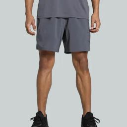 Puma Galactic Grey Regular Fit Sports Shorts-image-108