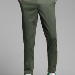 Jack & Jones Men Slim Fit Low-Rise Chinos Trousers-image-88