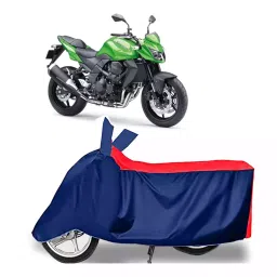 Auto Pearl Two Wheeler Cover with Bag for Kawasaki Z750, Red & Blue-picture-40