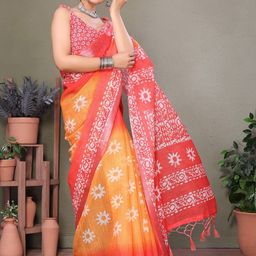Lookmark Women Floral Printed Saree-image-39