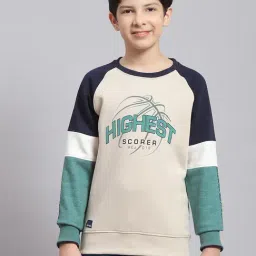 Monte Carlo Kids Beige Printed Full Sleeves Sweatshirt-image-62