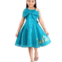 Tiny Girl Rama Green Barbie Printed Dress-image-51