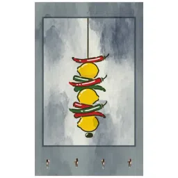 999Store Grey & Yellow MDF  Key Holder - Set of 1 image 2