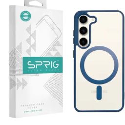 Sprig Transparent Magnetic Back Cover for SAMSUNG Galaxy S23 5G (Blue)-image-77