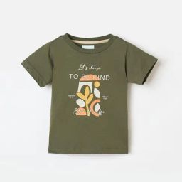Blue Giraffe Boys Green Printed Regular Fit T-Shirt-picture-14