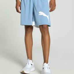Puma All Day 8 Blue Regular Fit Colour Block Sports Shorts-image-42