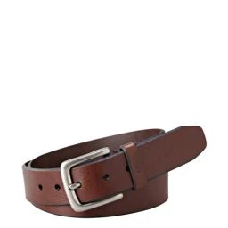 Fossil Joe Brown Leather Solid Waist Belt-image-3
