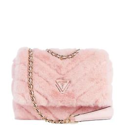 GUESS Pink Quilted Cross Body Bag-image-99