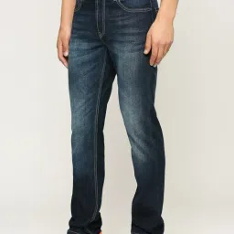 Pepe Jeans Dark Indigo Blue Regular Fit Jeans-image-93