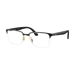 Ray-Ban Core Black Rectangular Unisex Eye Frame image 1