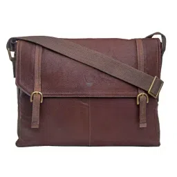 Hidesign Ecom Maroon Solid Medium Messenger Bag-image-29