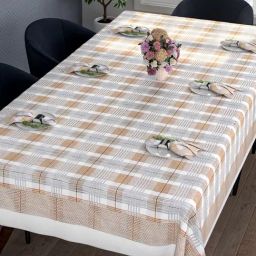 Romee Beige Cotton Checks Table Linen Sets-image-69