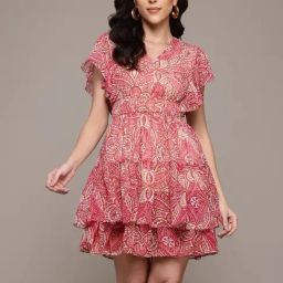 Label Ritu Kumar Pink Maritza Short Dress-image-81