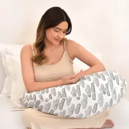 Miarcus White Cotton Contour Pregnancy Pillow-20