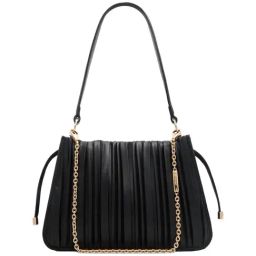 Aldo Black Paneled Medium Shoulder Handbag-35