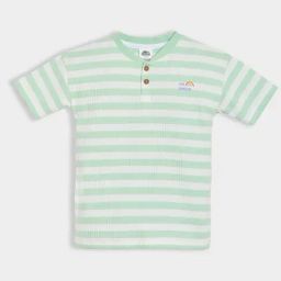MiArcus Unisex Green Striped T-Shirt-picture-1