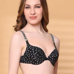 PrettyCat Geometric Bra Half Coverage Underwired Lightly Padded image 4