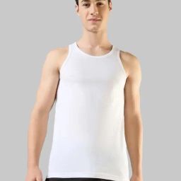 Park Avenue White Cotton Regular Fit Vest-image-96