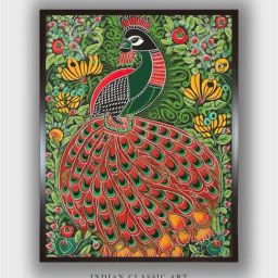 Indian Classic Art Multicolor Canvas Abstract Wall Art-image-38