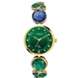 Timex Fria Women Green Round Analog Watch - TWEL17000-34