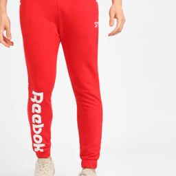 Reebok Red Cotton Regular Fit Printed Sports Joggers-picture-20