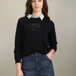 U.S. Polo Assn. Black Regular Fit Sweatshirt-picture-6