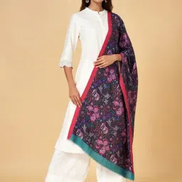 Rangmanch by Pantaloons Purple Printed Shawl-picture-28