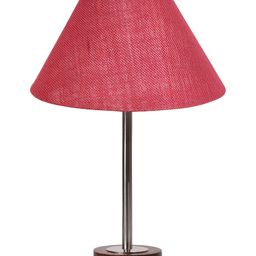 Aura Pink Metal Traditional Frusturical Shaped Table Lamp-image-93