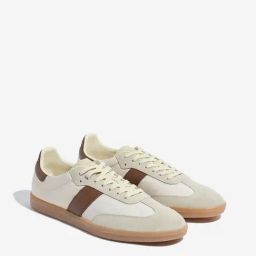 SOLEPLAY by Westside Beige Colour-Blocked Lace-Up Sneakers-6