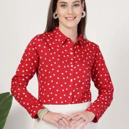 Style Quotient Red Printed Formal Shirt-35