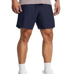 Under Armour Navy Relaxed Fit Sports Shorts-image-16
