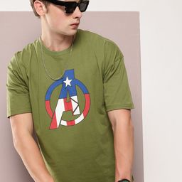 Kook N Keech Relaxed Fit Captain America Graphic Printed Pure Cotton T-shirt-picture-18