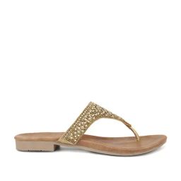 Inc.5 Women's Antique Gold Thong Sandals-image-24