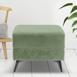 Duroflex Eden Green Wood 1 Seater Ottoman-image-95