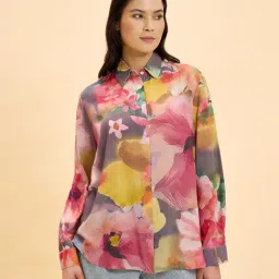 Marigold Lane Multi Cotton Regular Fit Printed Shirt-image-74