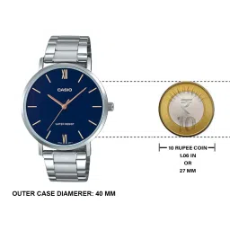Casio MTP-VT01D-2BUDF Enticer Analog Watch for Men (40 mm) image 3