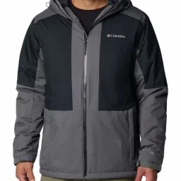 Columbia City Grey Regular Fit Colour Block Sports Hoodie-image-62
