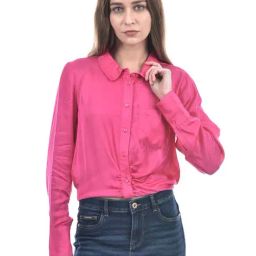 Only Pink Plain Shirt-image-51