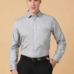 TABARD Black Melange Regular Fit Shirt-image-88