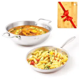 The Indus Valley Silver Stainless Steel Cookware Set-image-38