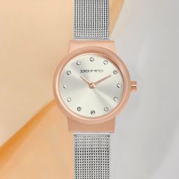 JOKER & WITCH Women Dial & Stainless Steel Bracelet Style Straps Analogue Watch AMWW941-5